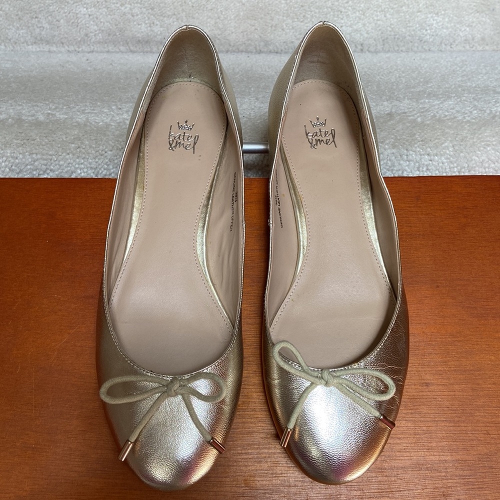 kate & mel gold ballerina / flats